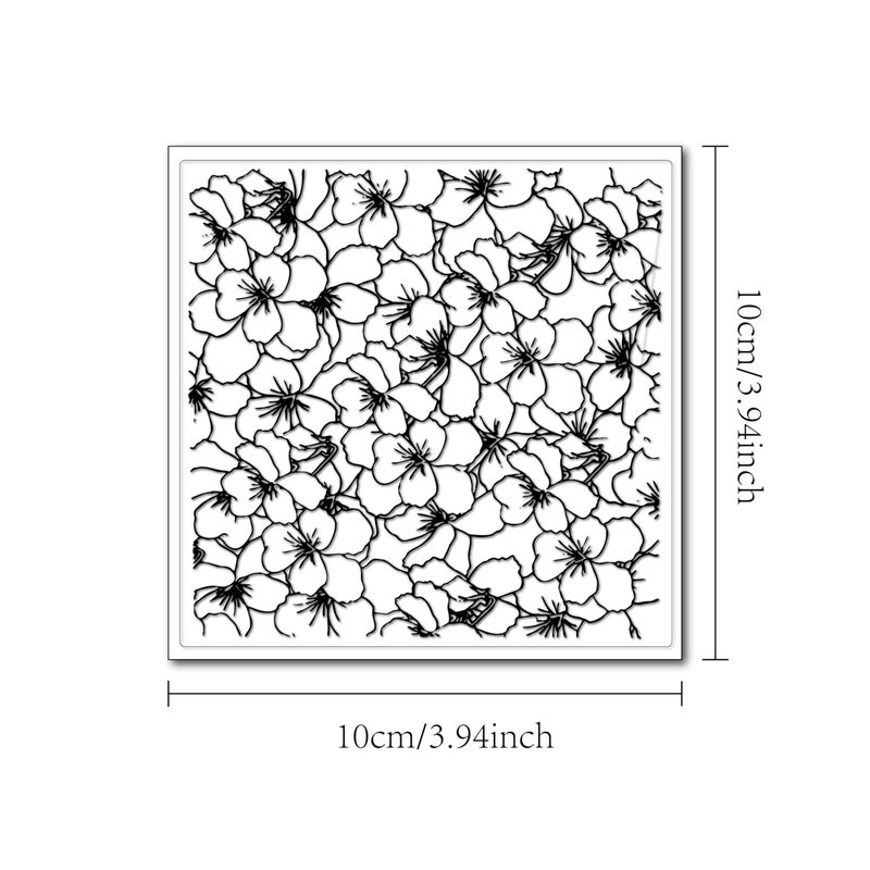 arriettycraft Flowers Background Clear Stamps for Card Making Decoration and DIY Scrapbooking - Image 3